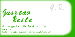 gusztav reile business card